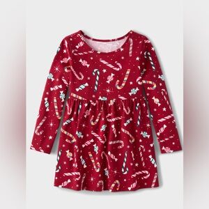 ⚡️5 for $15⚡️The Children’s Place| Candy Cane Holiday Twirl Dress